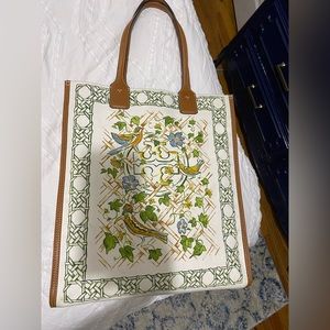Tory Burch Ella Printed Canvas Tote Bag